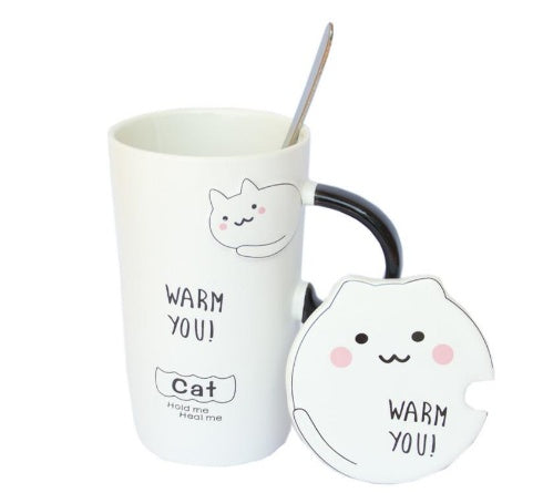 Handmade Cute Cat Ceramic Cups