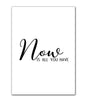 Modern Art Mural Minimalism Black and White Pastel Quote Image Impression Decoration Salon
