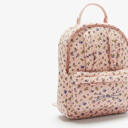 New Cat Floral Cloth Kids Bag, Toddler Animal-Shaped Backpack