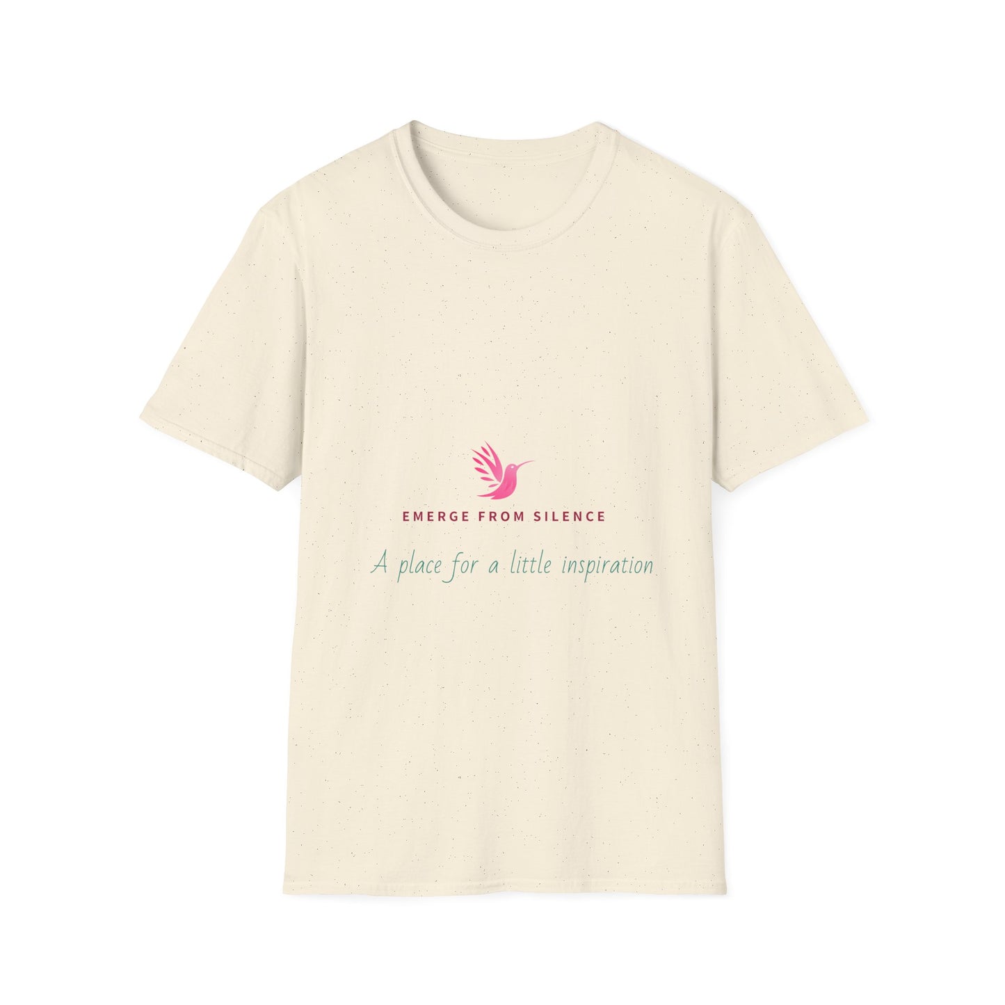 Emerge From Silence Inspirational T-Shirt for Mindfulness and Self-Reflection