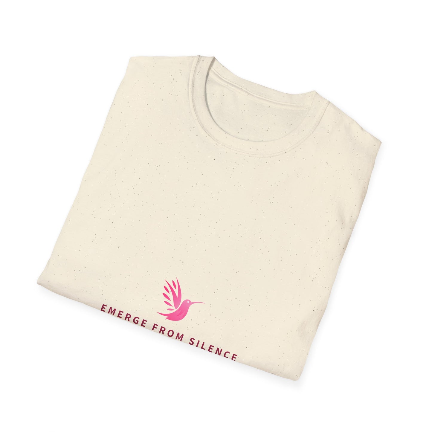 Emerge From Silence Inspirational T-Shirt for Mindfulness and Self-Reflection