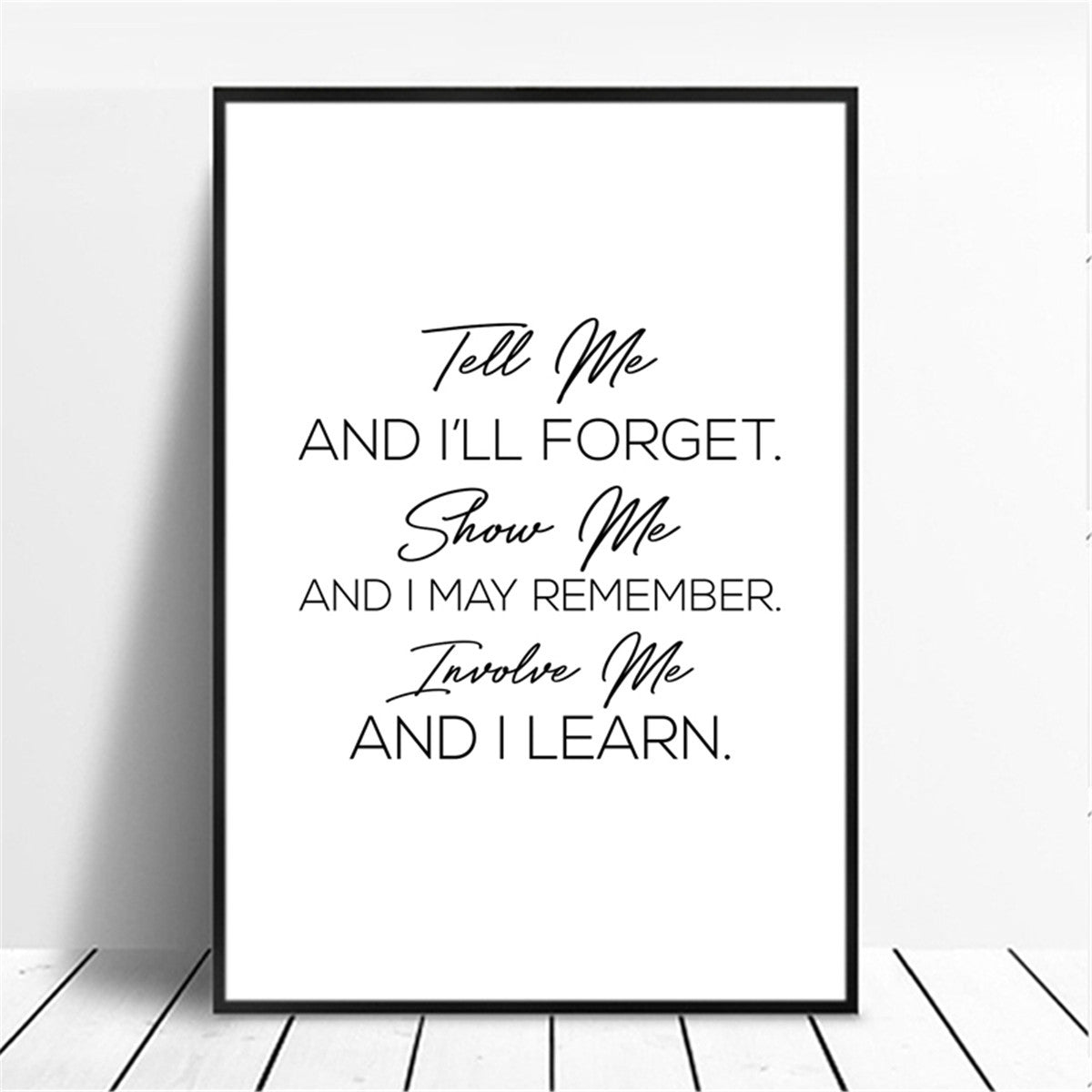 Poster Quote Canvas Painting Phrases Motivational Wall-Art Home-Decor Pictures Minimalist