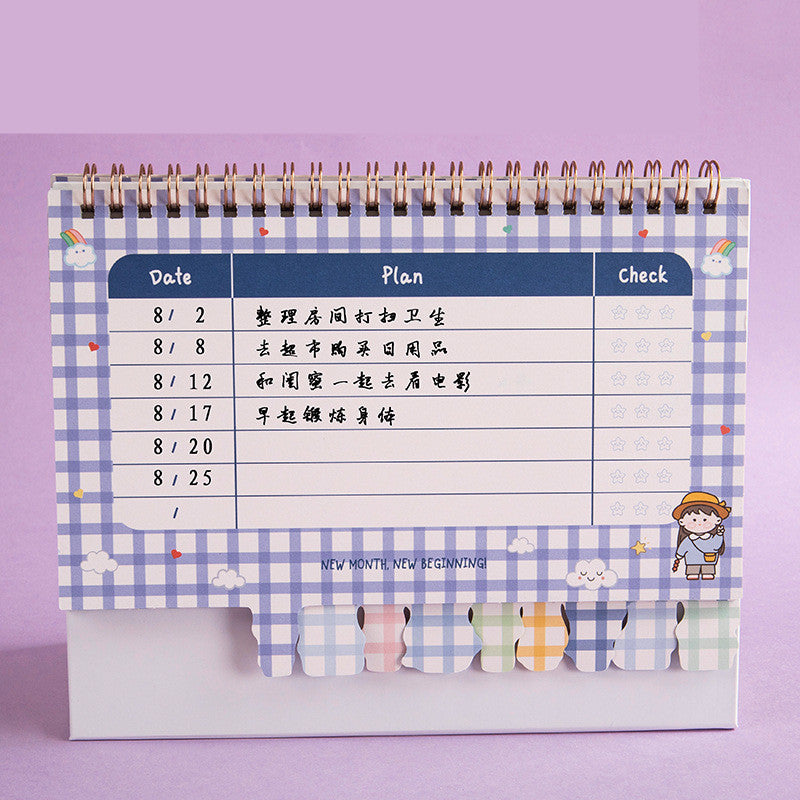 Inspirational Clock In Plan Desktop Notepad Calendar