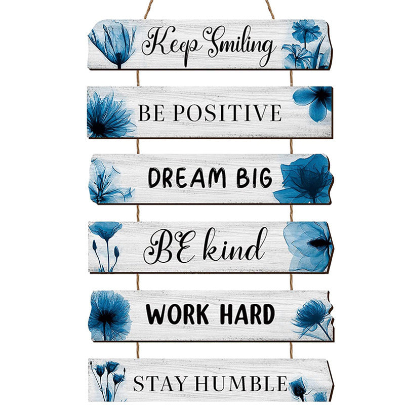 Inspirational Quotes Wooden Listing Home American Retro