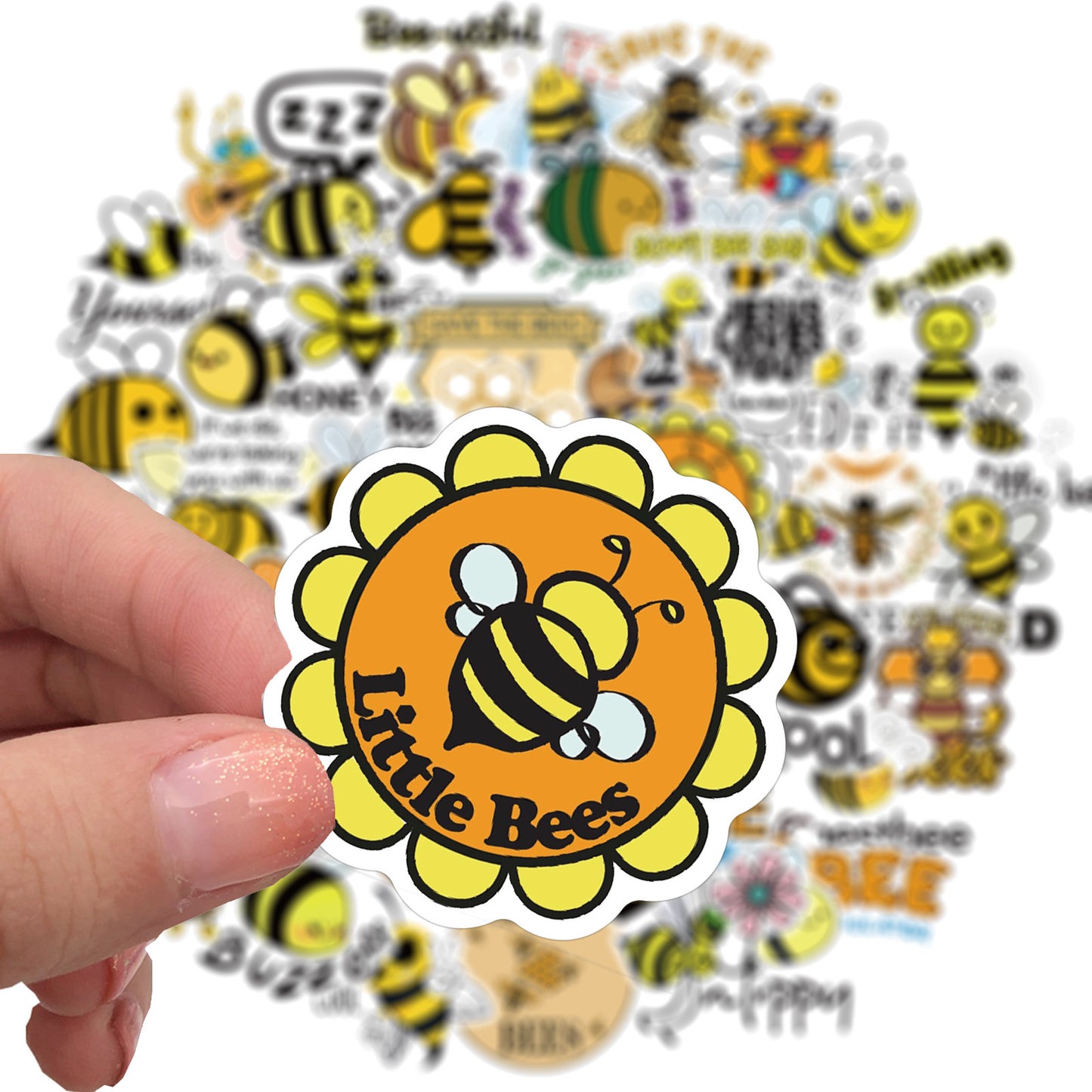 50 Inspirational Bee Doodle Stickers