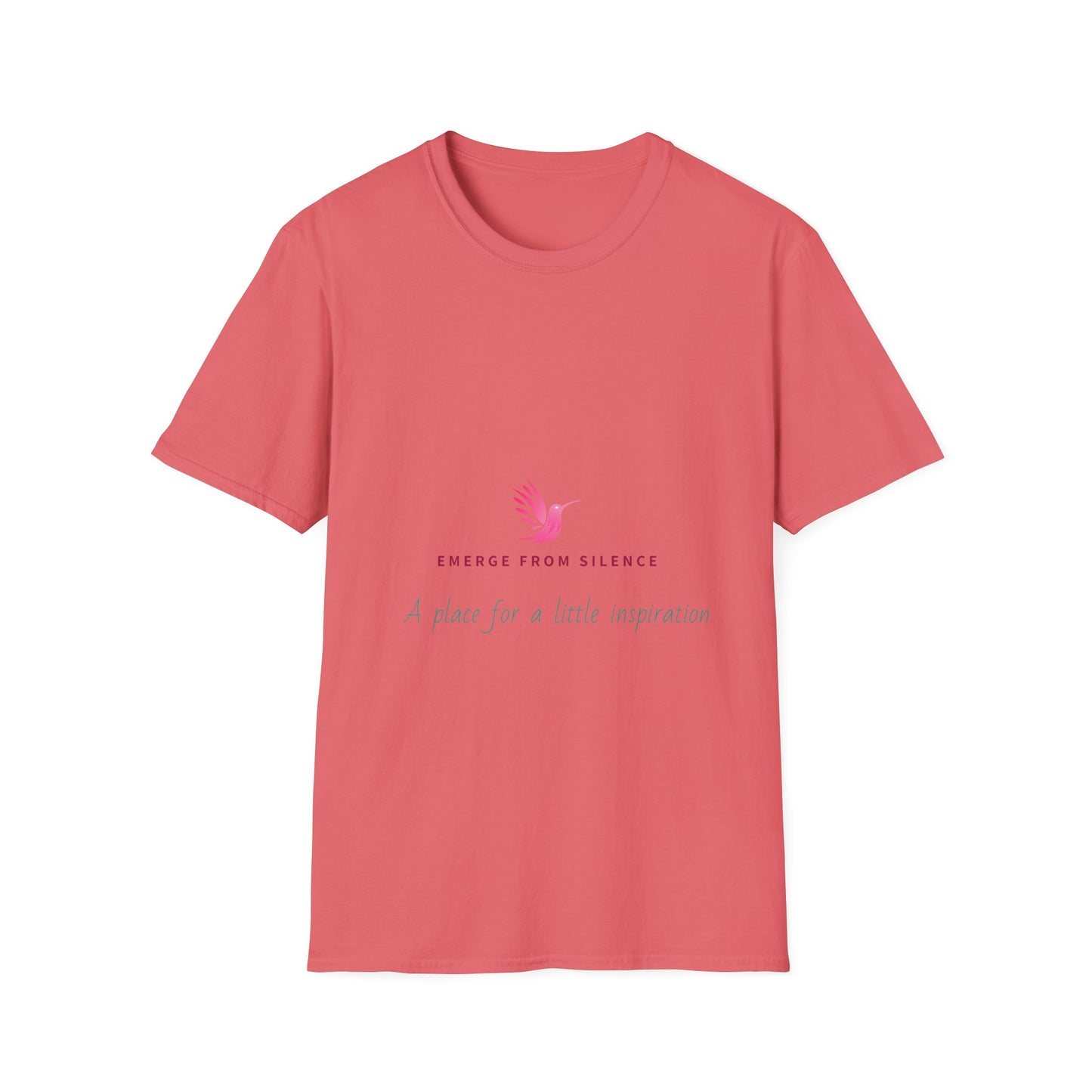 Emerge From Silence Inspirational T-Shirt for Mindfulness and Self-Reflection