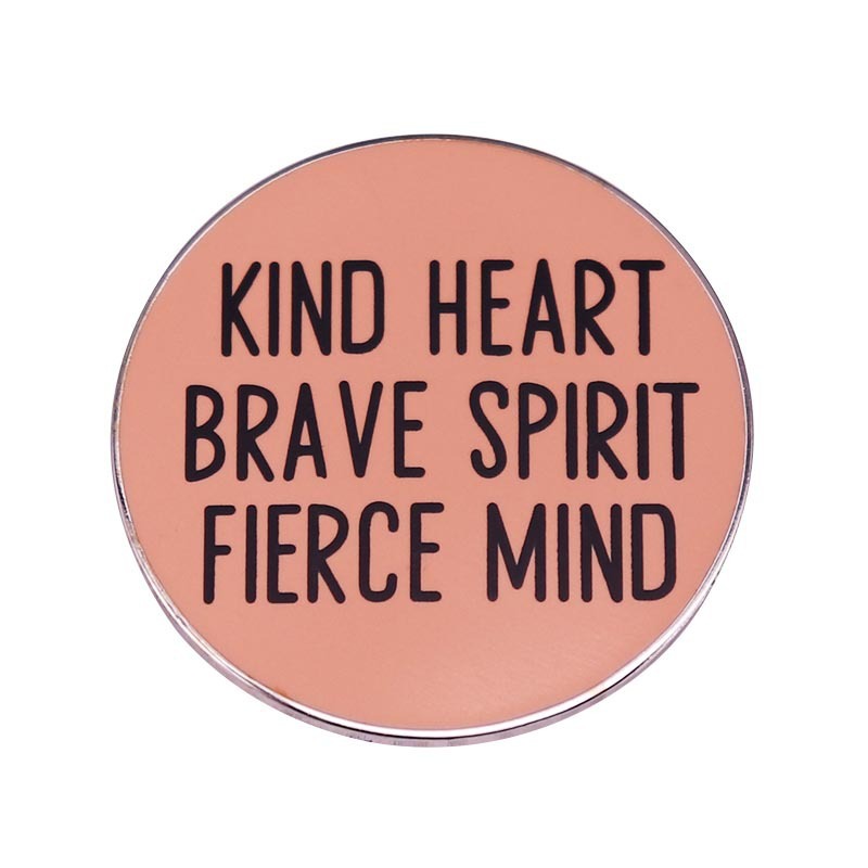 Inspirational Slogan Brooch Feminism Badge