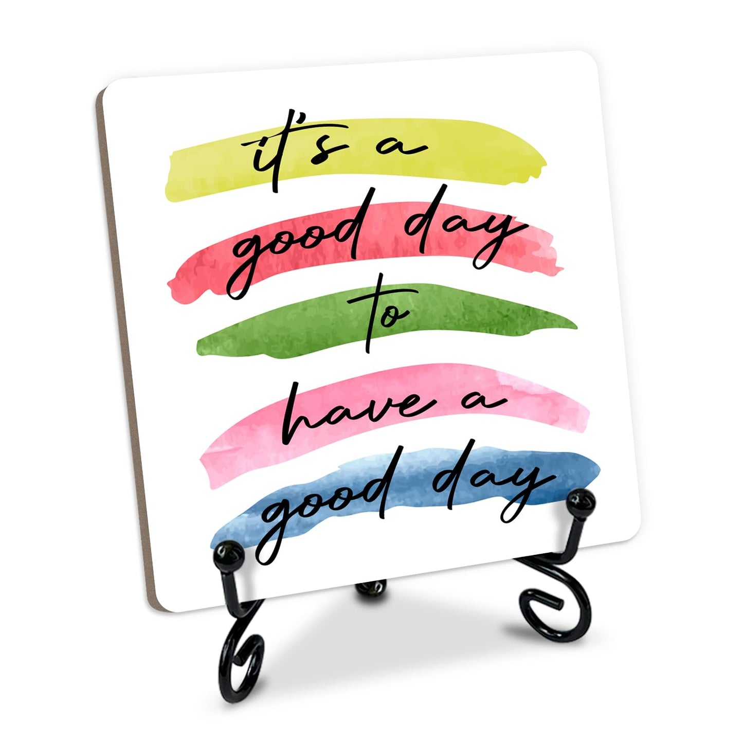 Inspirational Wooden Table Signs, 4 x 4 x 0.2 Inch Desk Decor Wood Plaque With Stand, I believe in you, you got this, Unique Gift Idea for Women Men Family School Teen Friend Coworker Home Office-11