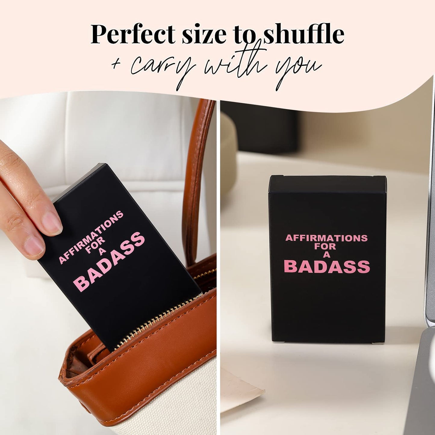 Badass Affirmation Cards - Daily Motivational and Inspirational Cards for Women