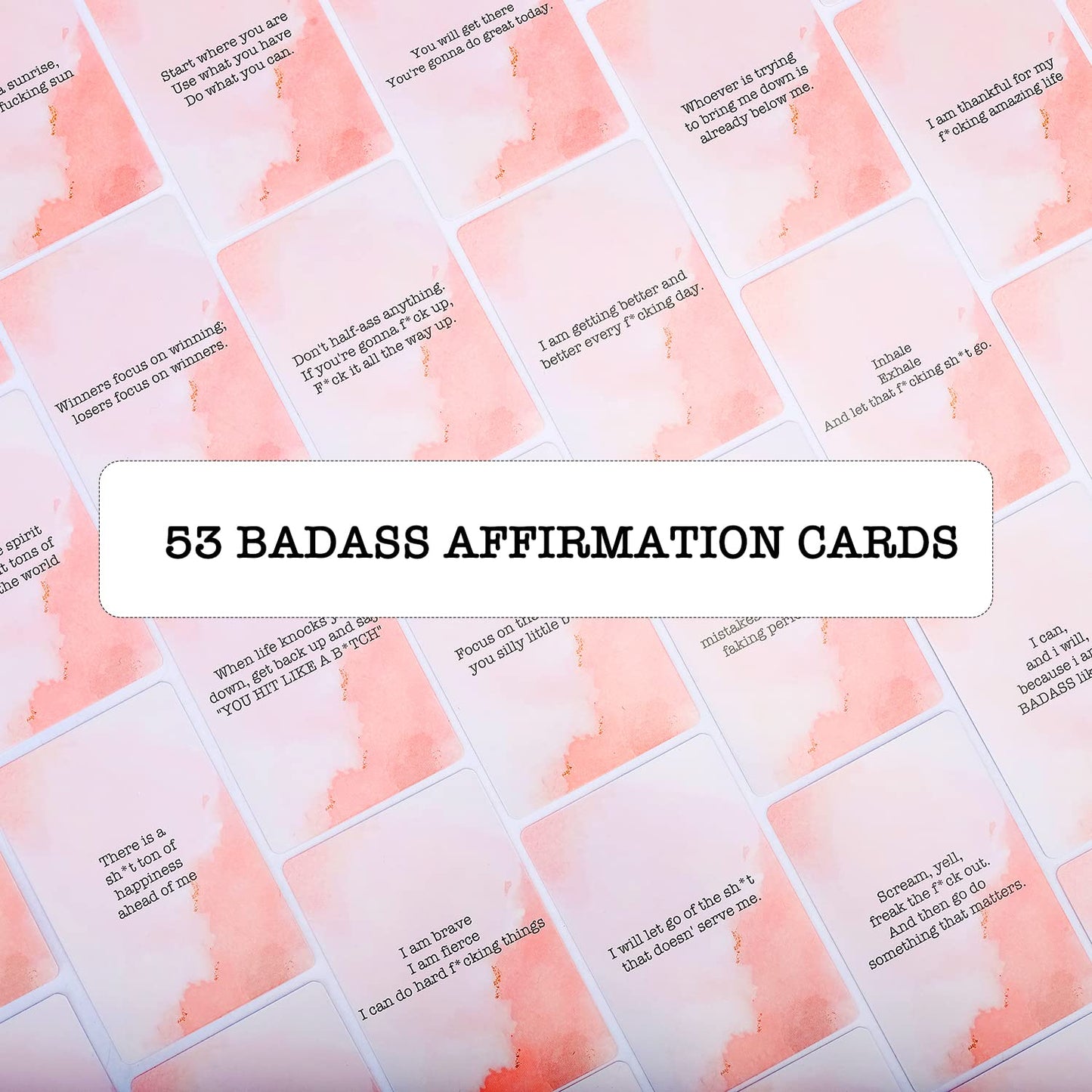 Badass Affirmation Cards - Daily Motivational and Inspirational Cards for Women