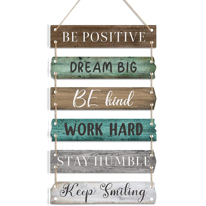 Inspirational Quotes Wooden Listing Home American Retro