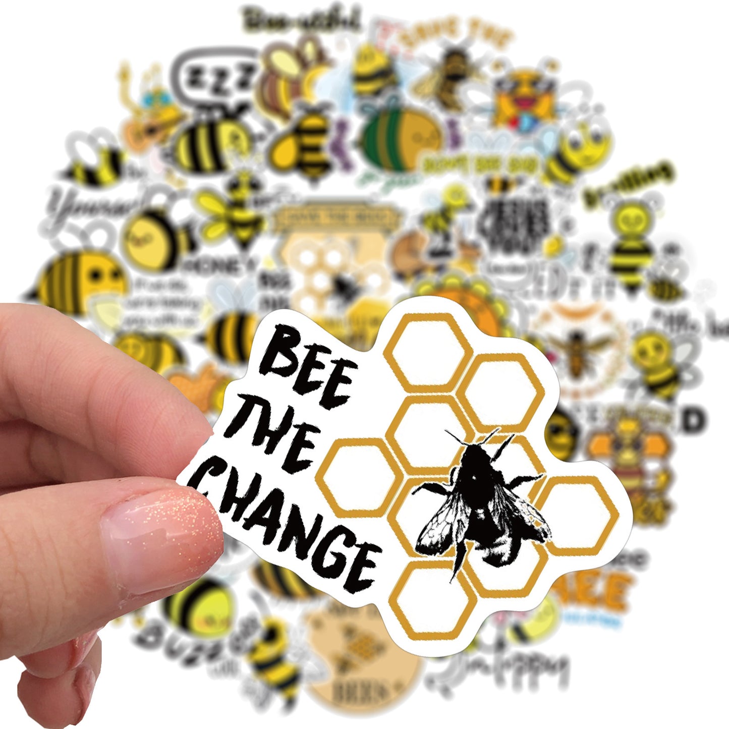 50 Inspirational Bee Doodle Stickers