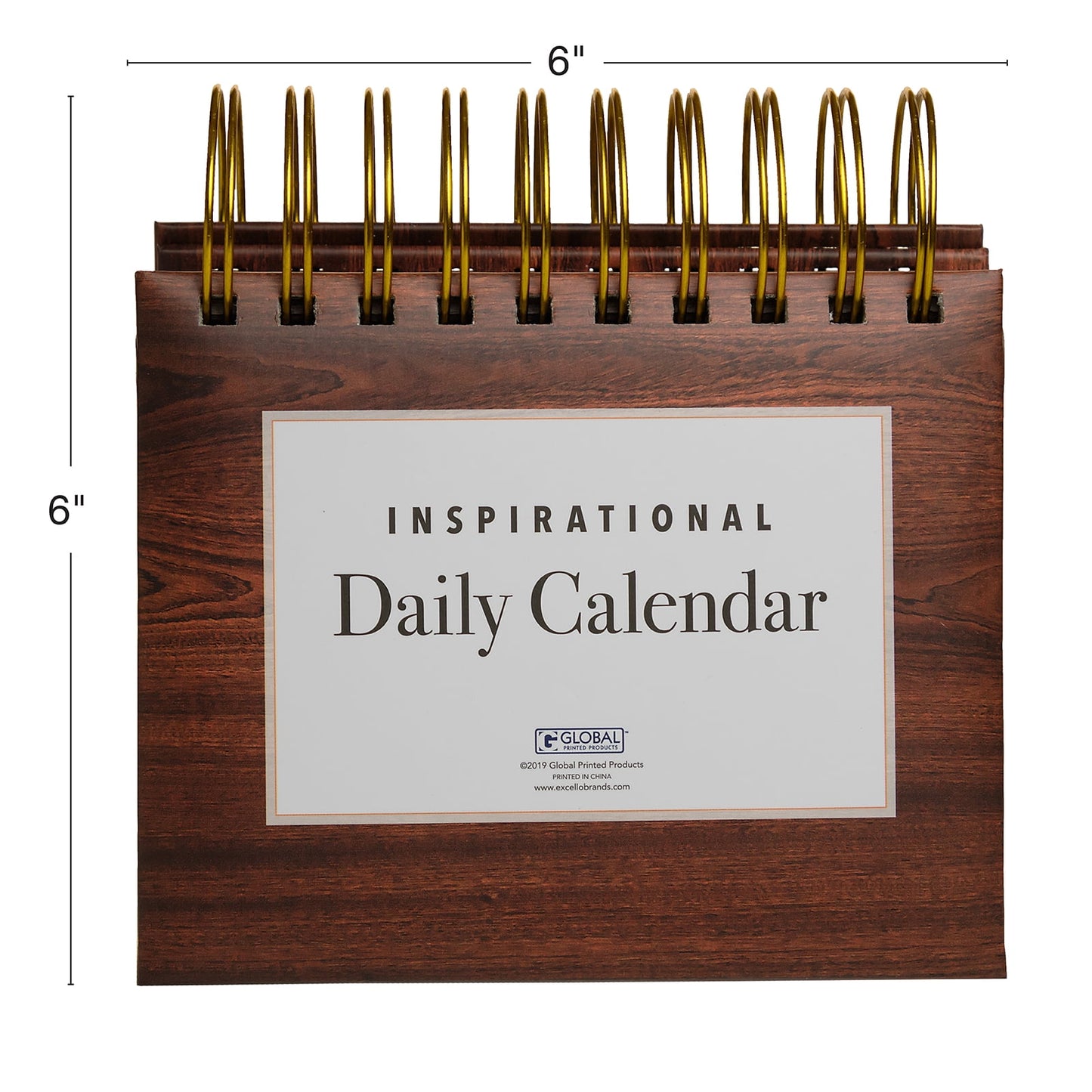 Excello Global Products Motivational & Inspirational Perpetual Daily Flip Calendar with Self-Standing Easel