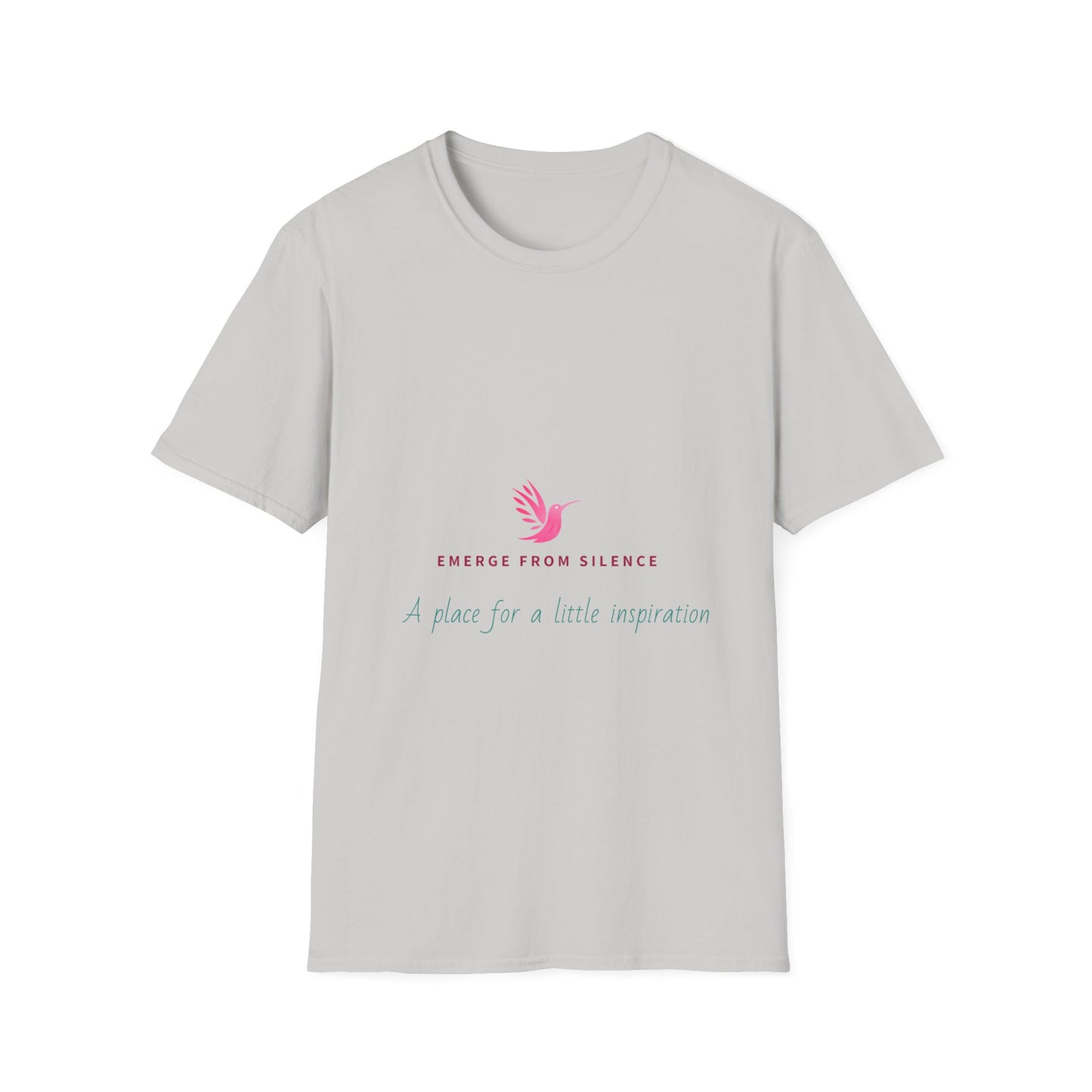 Emerge From Silence Inspirational T-Shirt for Mindfulness and Self-Reflection