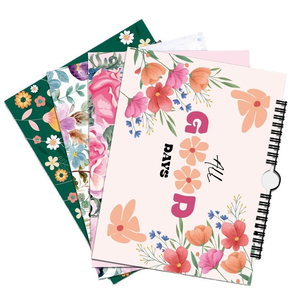 Flower Theme Inspirational Notepad