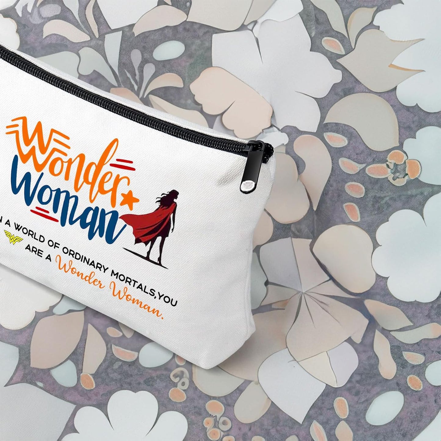 Wonder Woman Makeup Bag - Movie Fans Inspired Gift - Cosmetic Bag - Super Woman Survival Kit