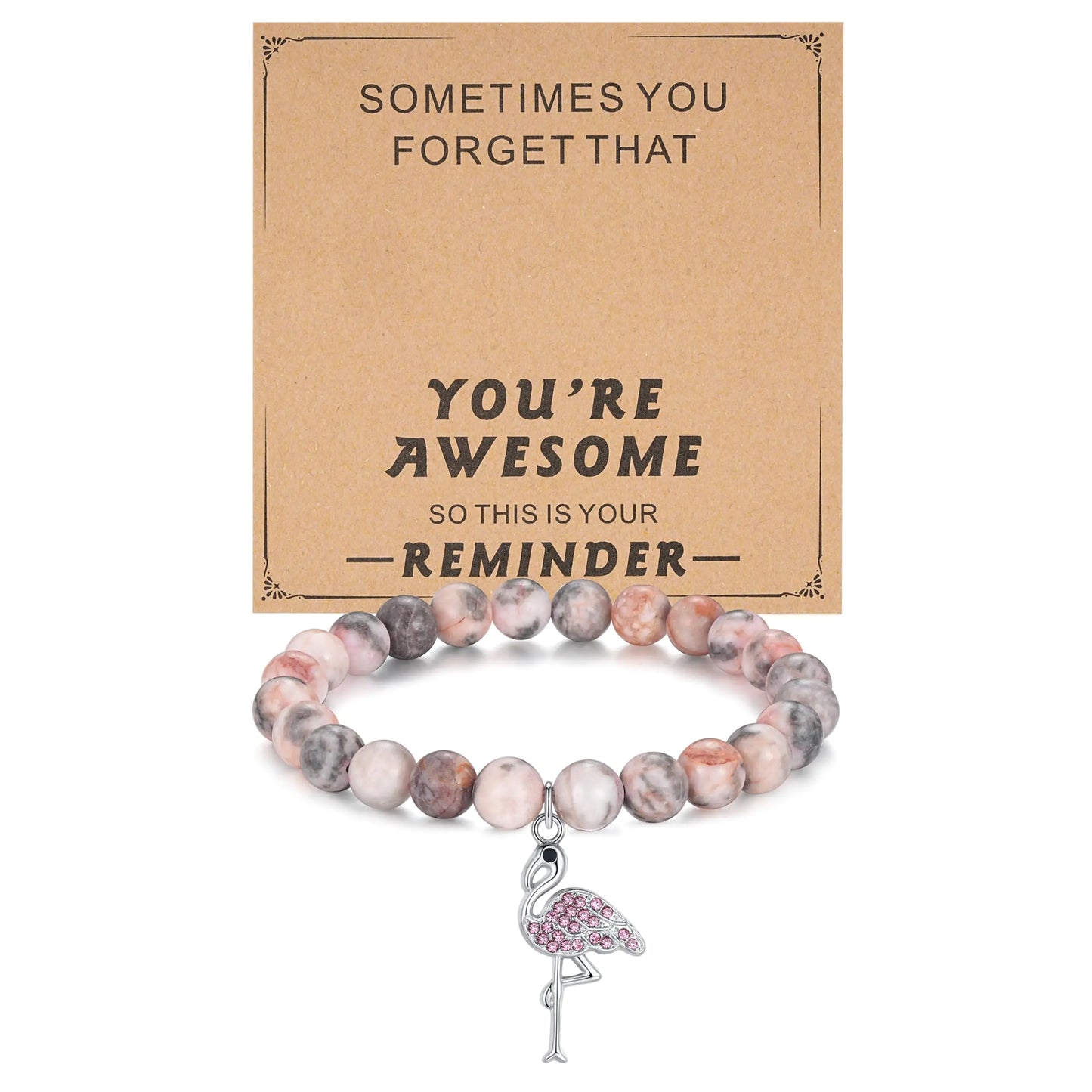 Inspirational Flamingo Bracelet for Her