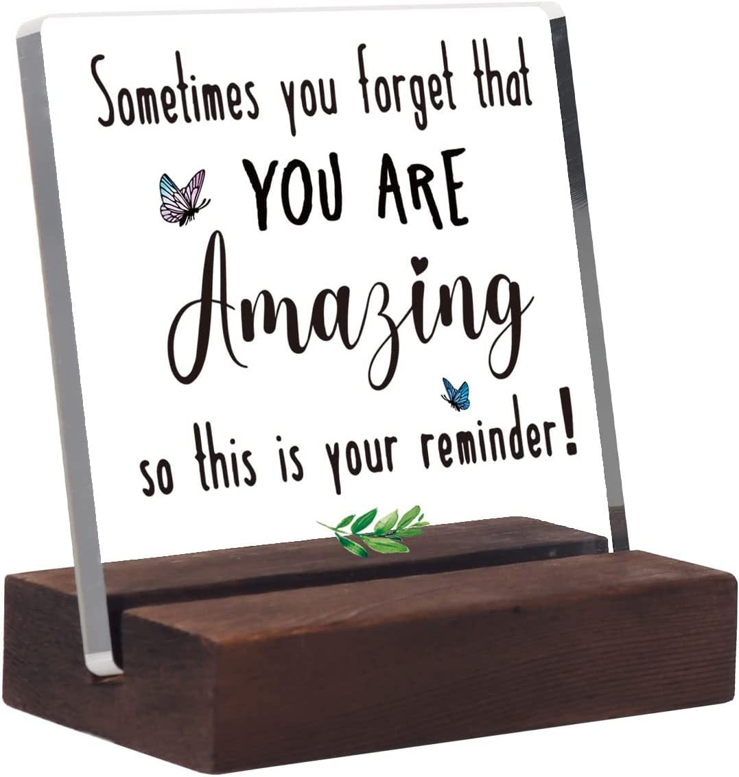 Female Encouragement Sign-Clear Acrylic For Home Office