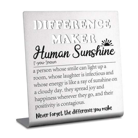 Sunshine Appreciation Plaque for Coworkers