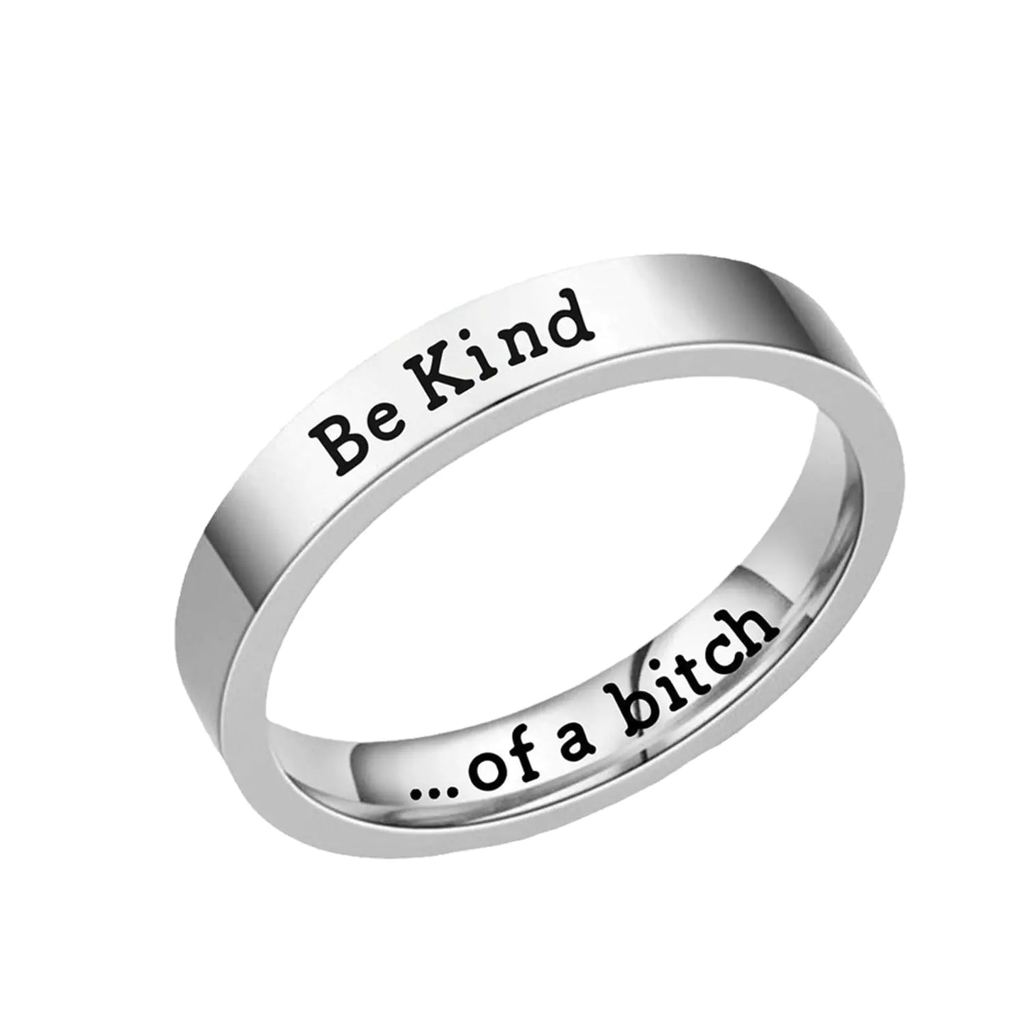 BeKind B*tch Ring - Inspirational Friendship Jewelry Gift