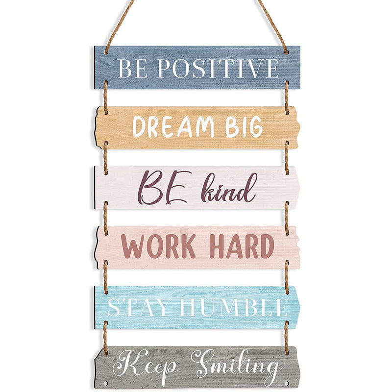 Inspirational Quotes Wooden Listing Home American Retro