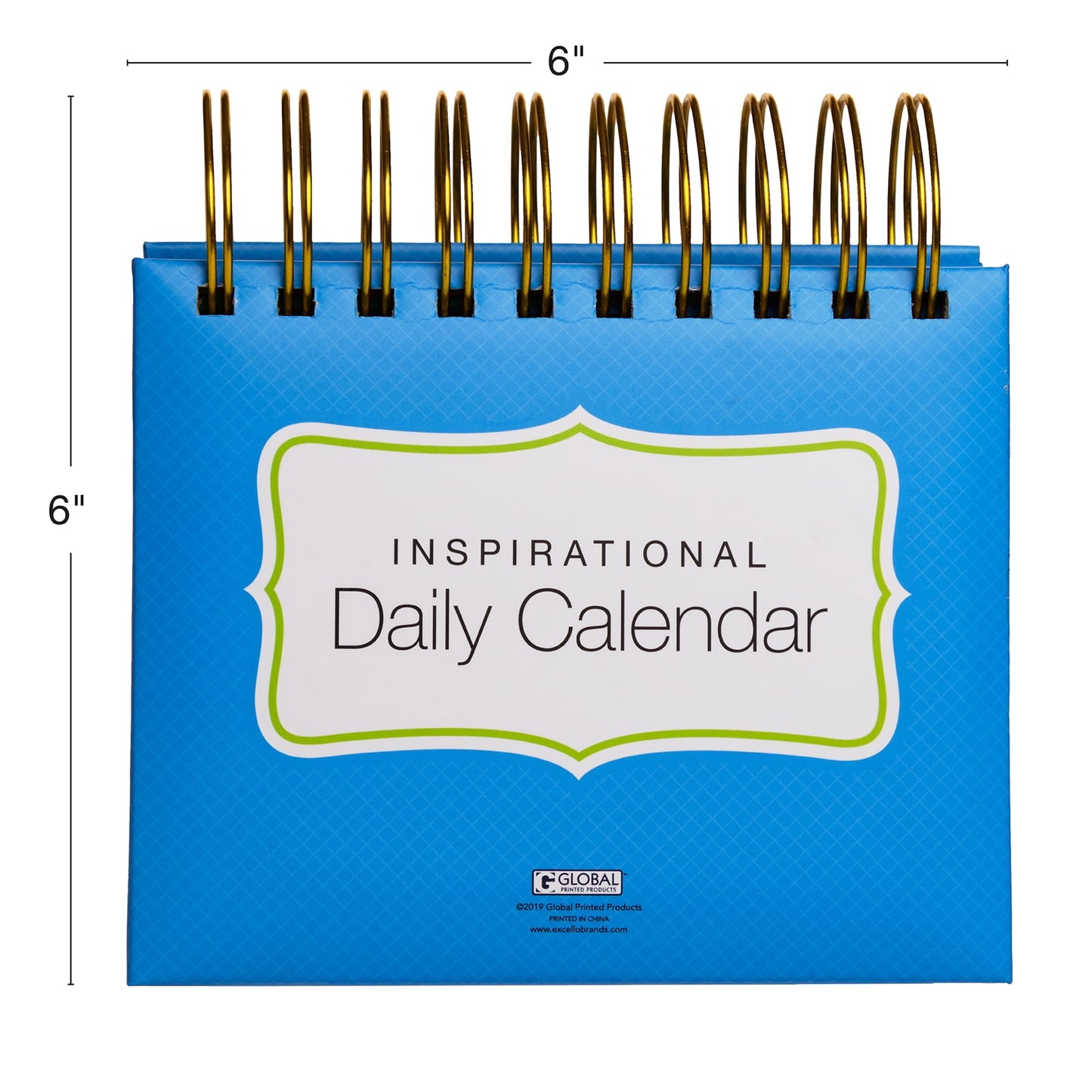 Excello Global Products Motivational & Inspirational Perpetual Daily Flip Calendar with Self-Standing Easel