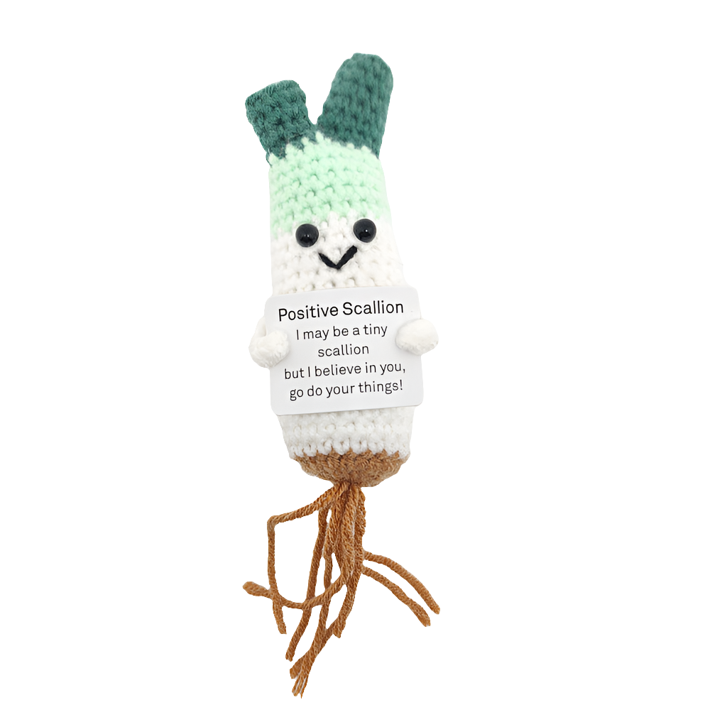 Cucumber And Potato Positive Energy Handmade Woven  Doll Vegetable And Fruit Holding Card