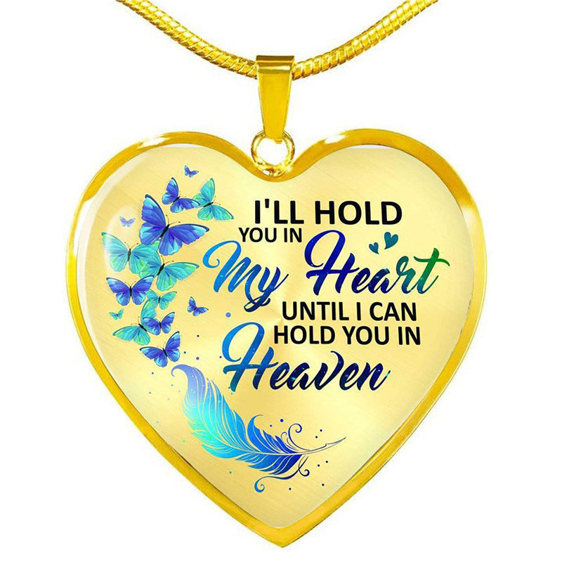 Inspirational Letter Heart Pendant Alloy Clavicle Chain