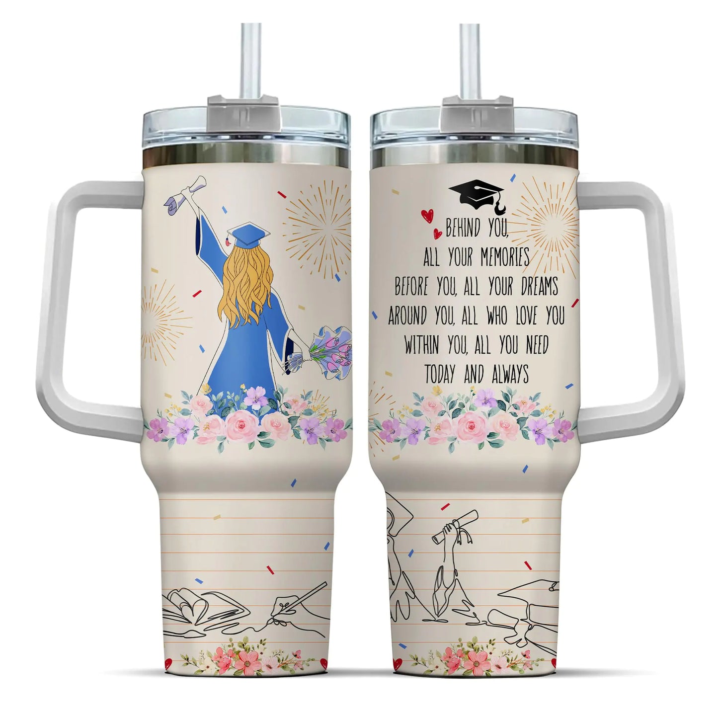 Senior Class Custom 40oz Grad Tumbler