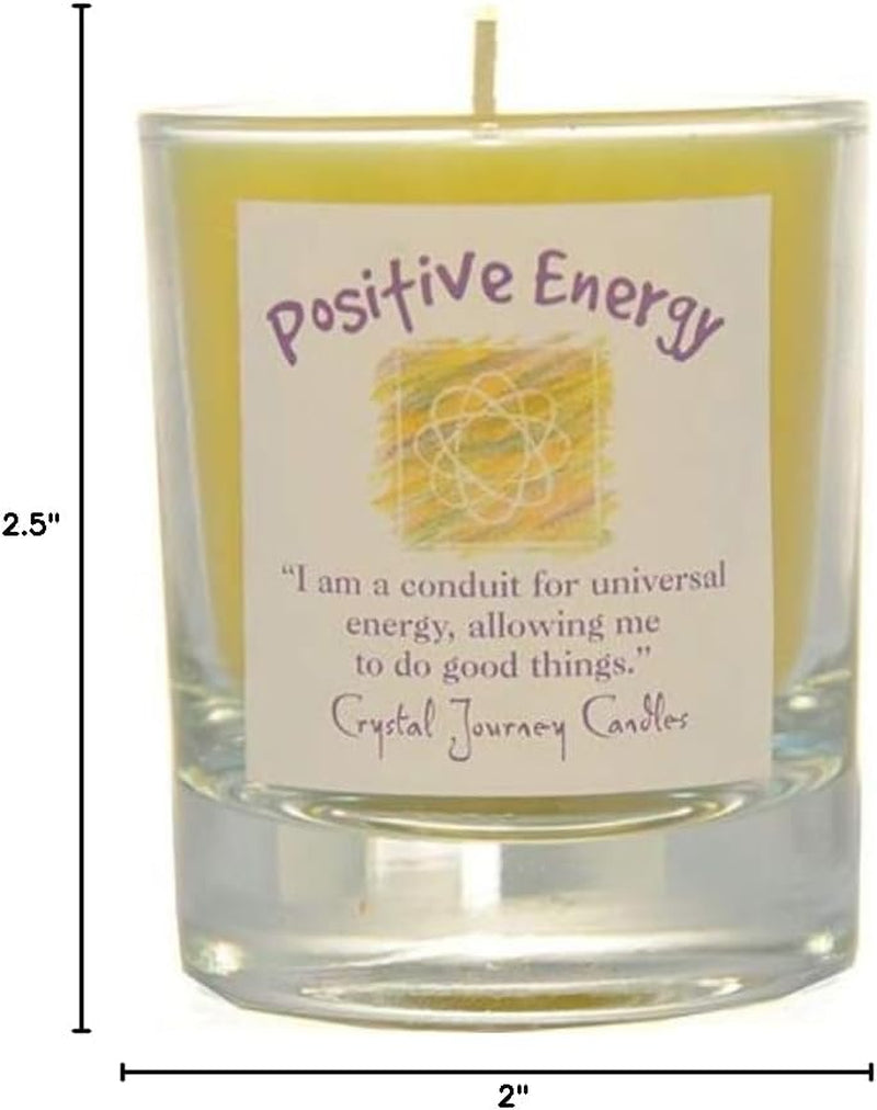 Herbal Magic Glass Filled Votive Soy Candle - Positive Energy