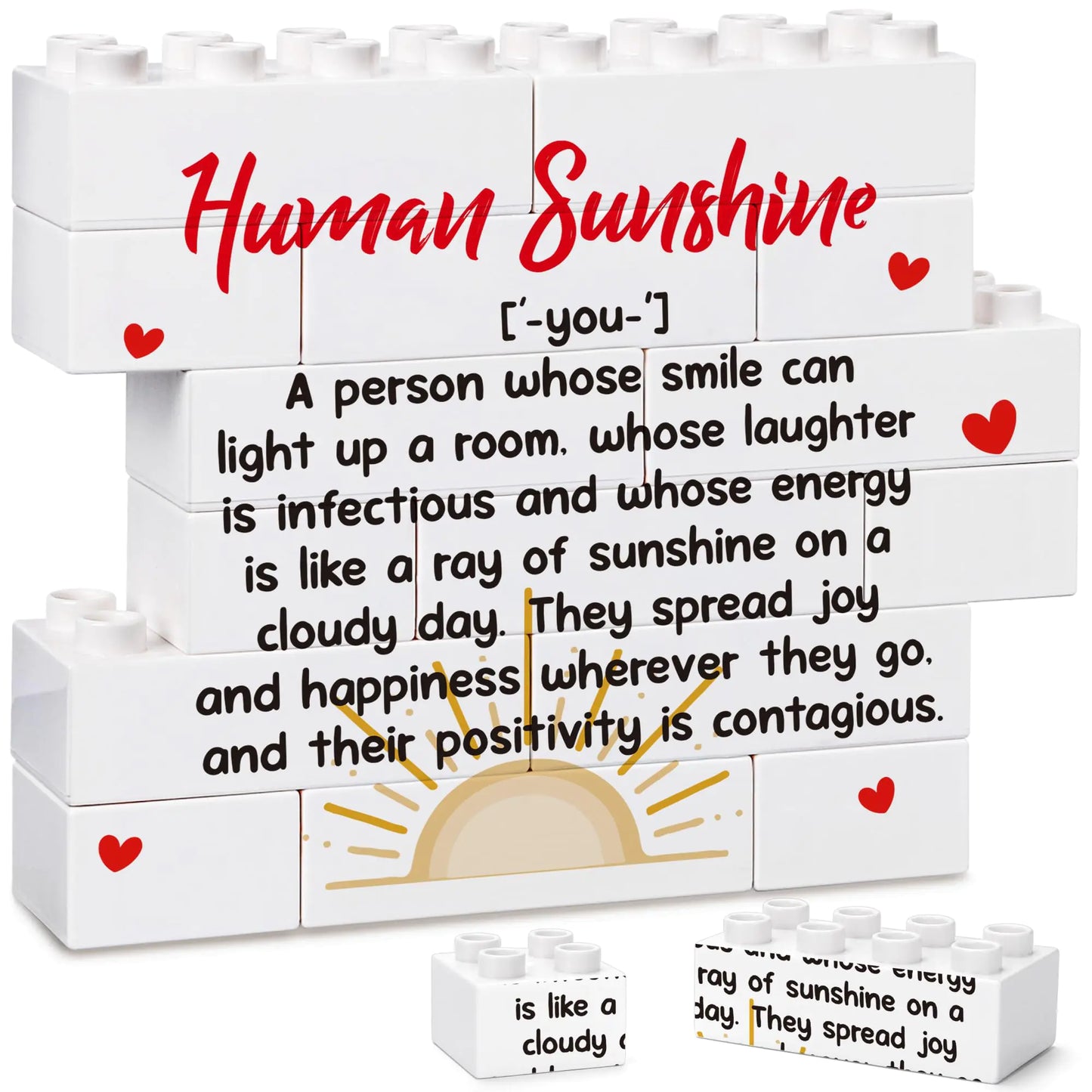 Inspirational Plaque Positive Energy Encouraging Gifts Appreciation Gifts  Human Sunshine Decoration Sign